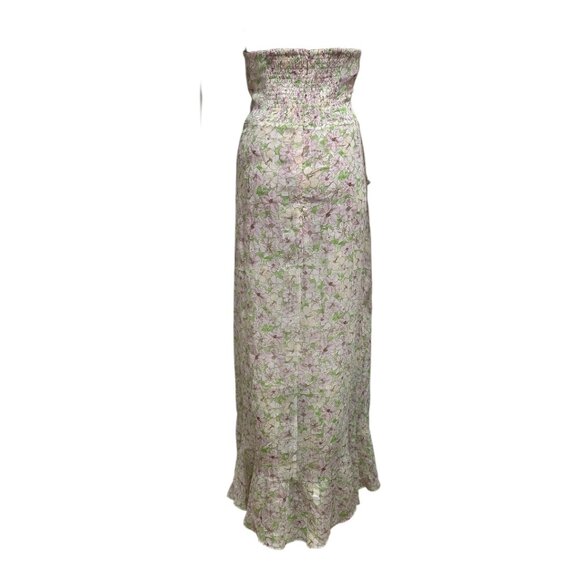 NWT ASTR the Label Vivee Floral Print Halter Ruched Bodice Dress Size M - Picture 4 of 11